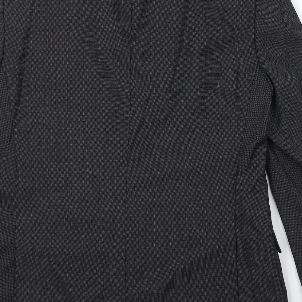 Marks and Spencer Mens Grey Polyester Jacket Suit Jacket Size 38 Regular