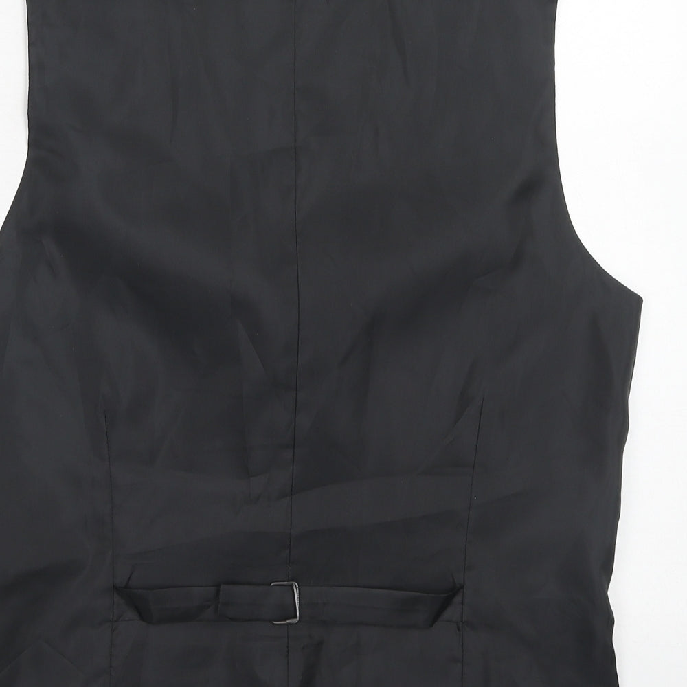 Marks and Spencer Mens Grey Polyester Jacket Suit Waistcoat Size 38 Regular