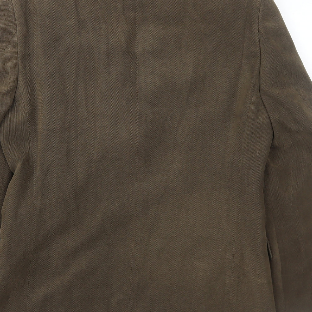 Marks and Spencer Mens Brown Polyester Jacket Blazer Size 36 Regular