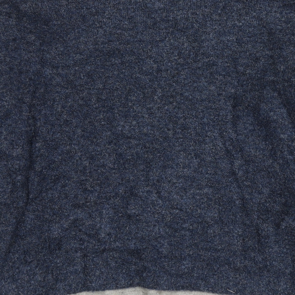 Marks and Spencer Womens Grey Round Neck Acrylic Pullover Jumper Size M