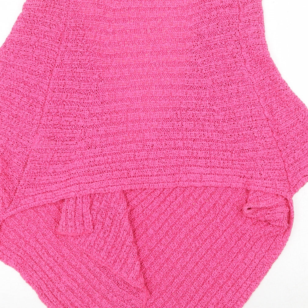 Casamia Womens Pink V-Neck Cotton Cardigan Jumper One Size