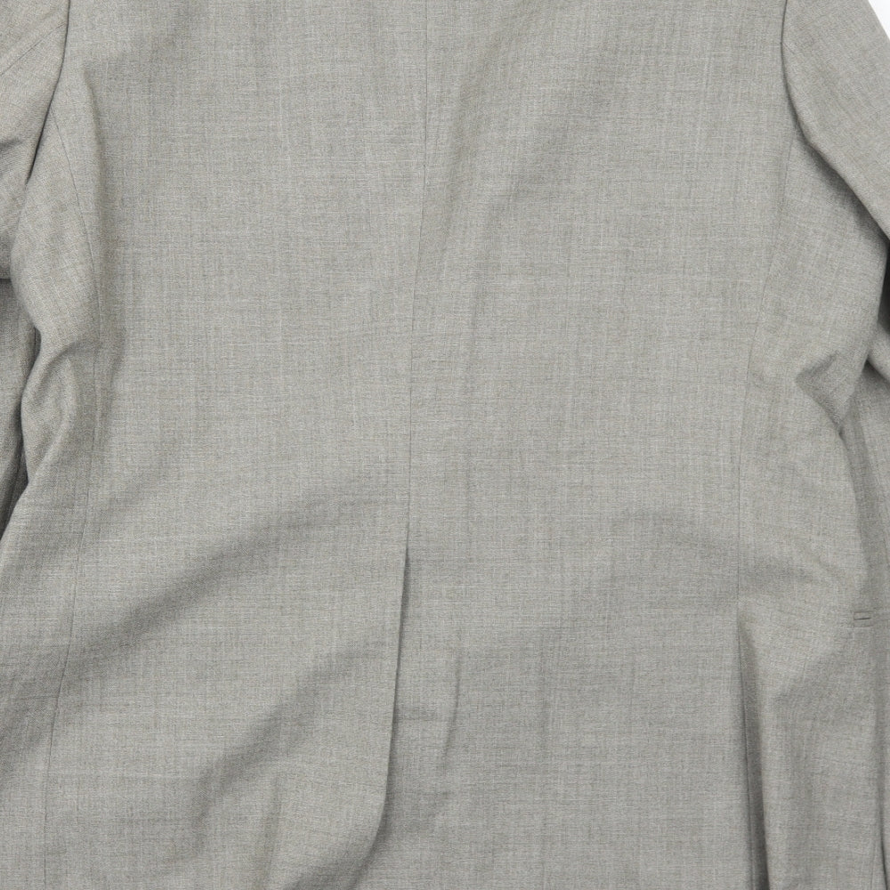 Marks and Spencer Mens Grey Wool Jacket Suit Jacket Size 42 Regular
