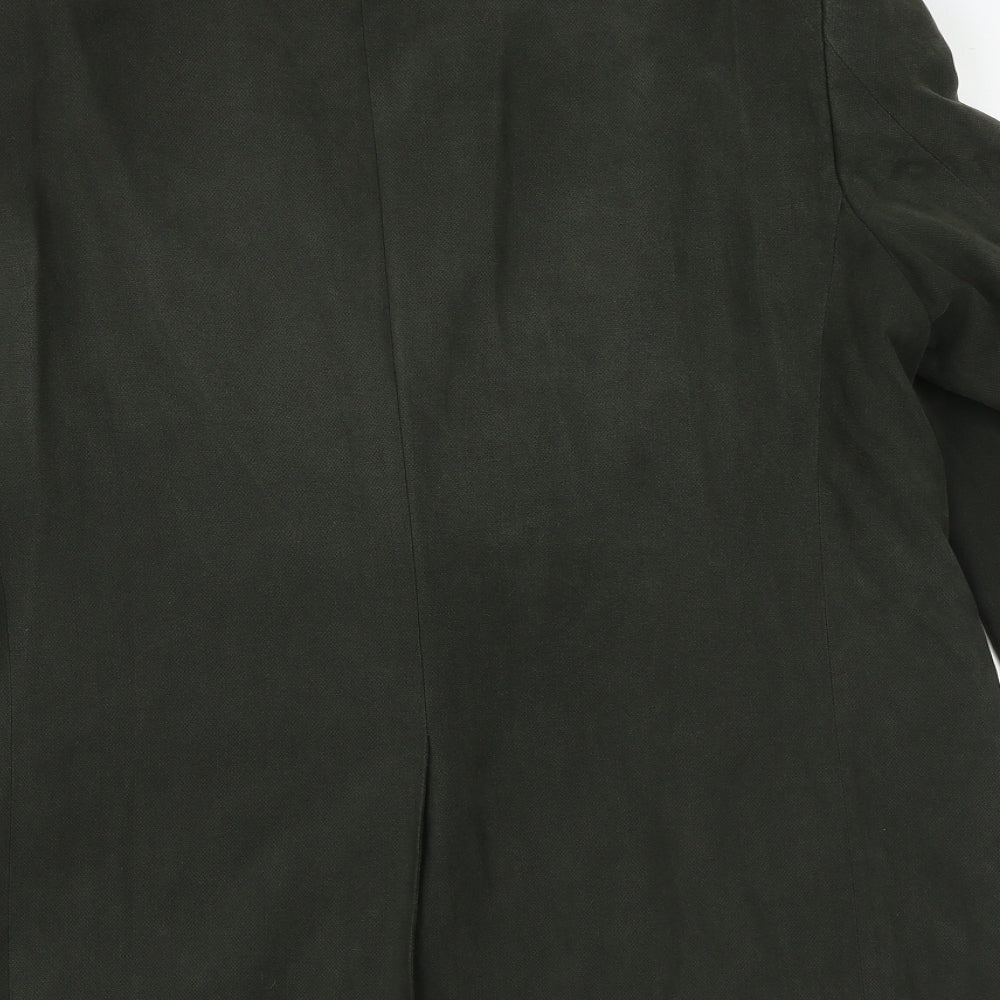 Marks and Spencer Mens Green Polyester Jacket Blazer Size 42 Regular