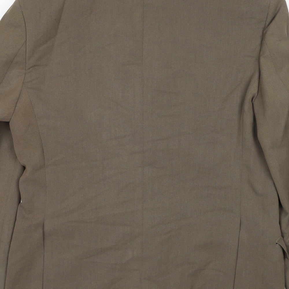 NEXT Mens Brown Polyester Jacket Suit Jacket Size 38 Regular