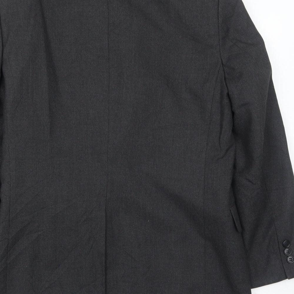 Marks and Spencer Mens Grey Polyester Jacket Suit Jacket Size 36 Regular