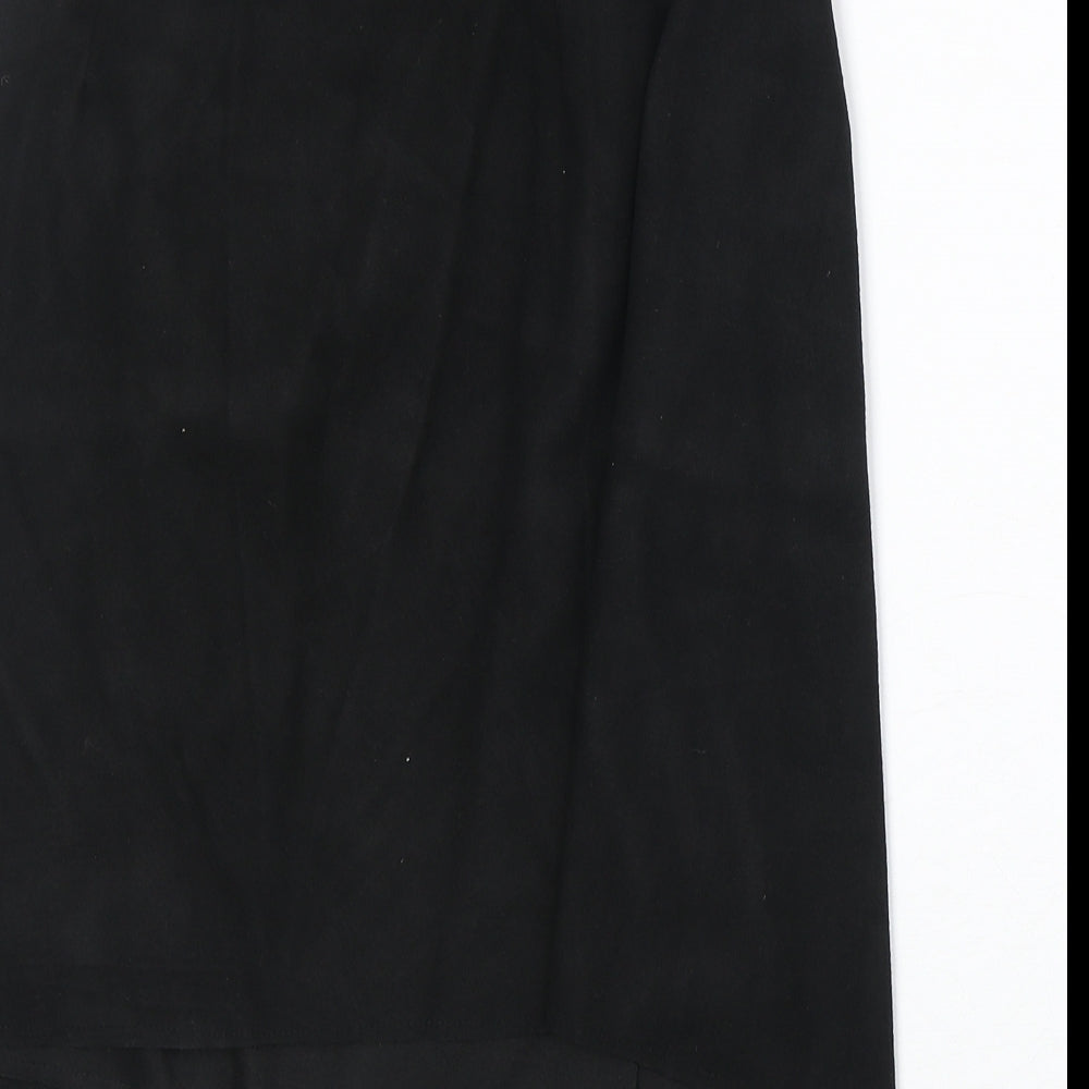 MMonke Womens Black Polyester Wrap Skirt Size M Tie