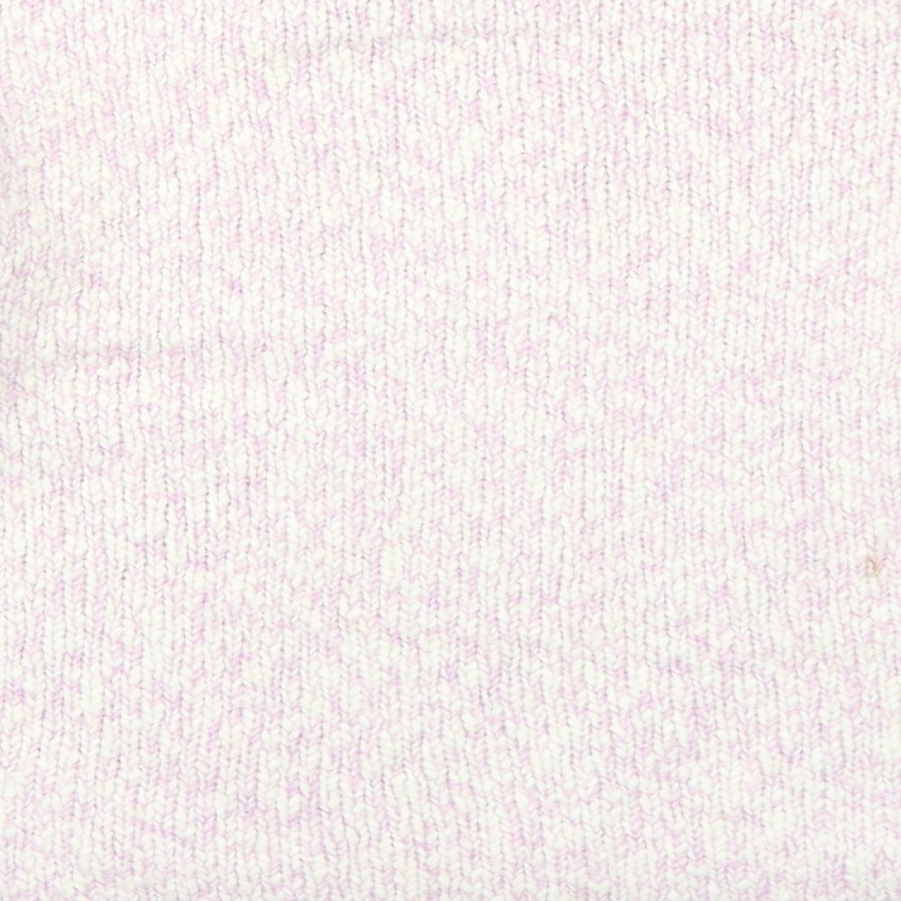Marks and Spencer Womens Pink Round Neck Polyester Pullover Jumper Size L