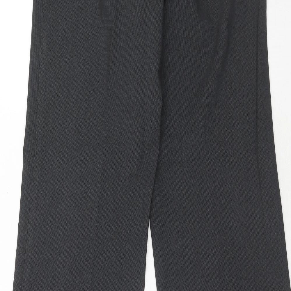 Sisley Womens Grey Polyester Dress Pants Trousers Size 10 Regular Hook & Eye