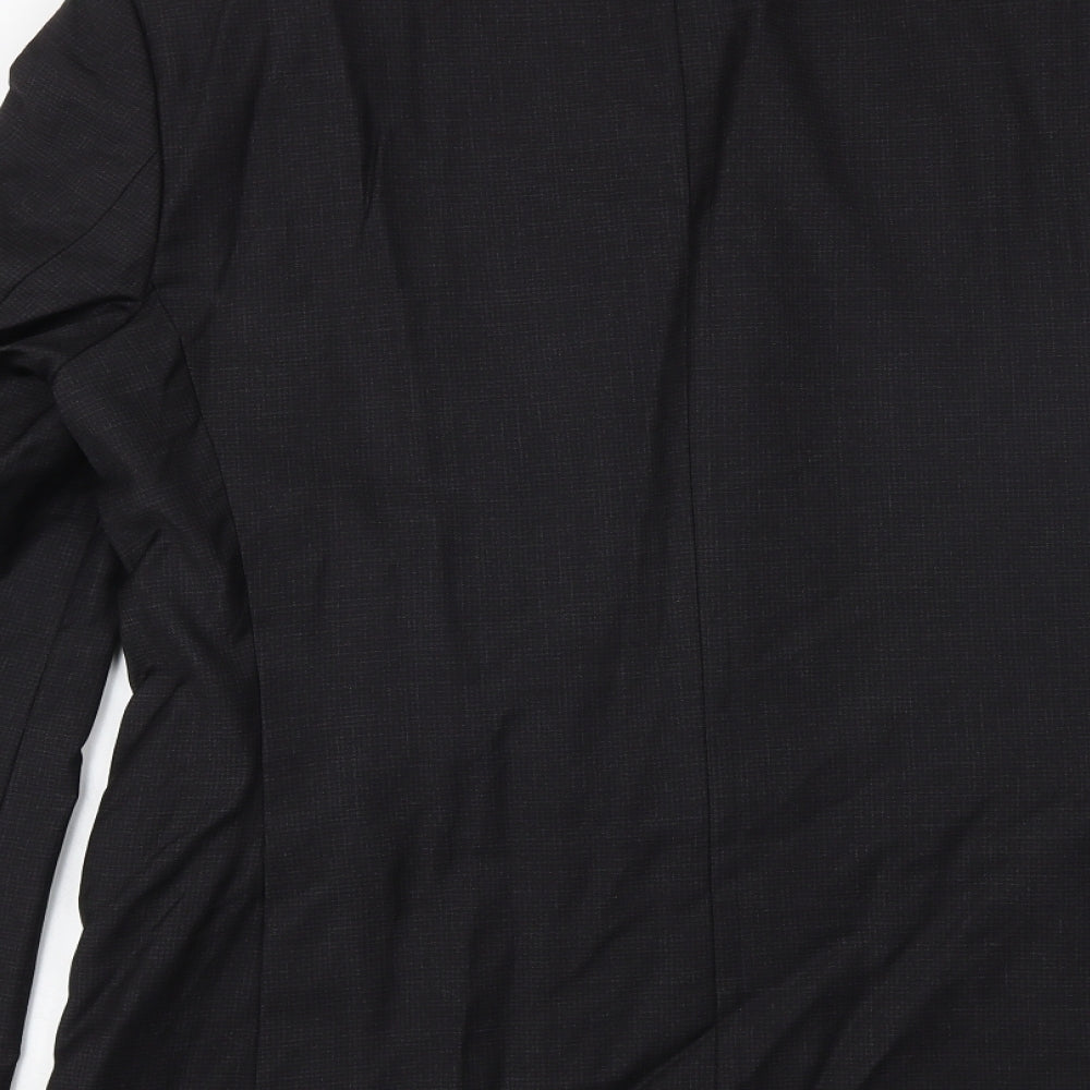 Marks and Spencer Mens Black Wool Jacket Suit Jacket Size 40 Regular