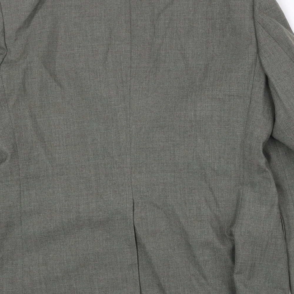 Marks and Spencer Mens Grey Polyester Jacket Suit Jacket Size 44 Regular