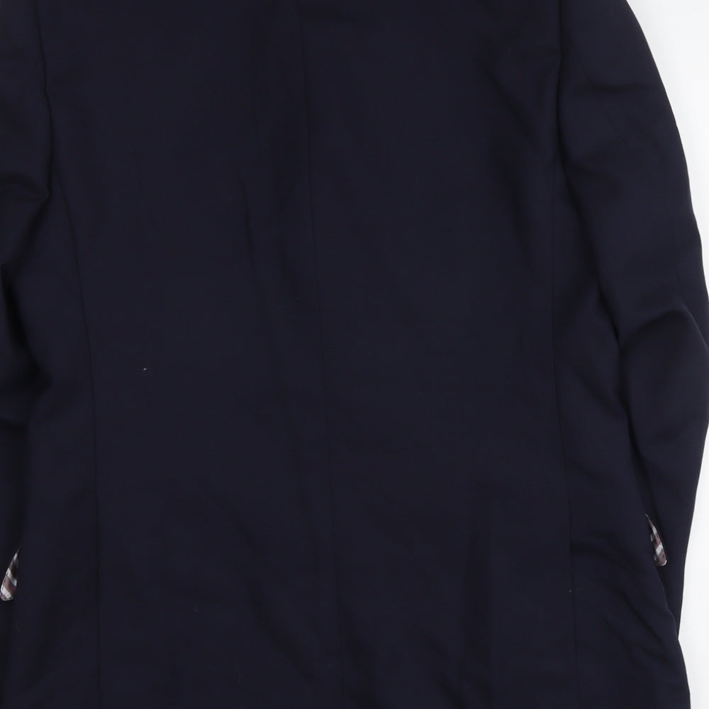 Marks and Spencer Mens Blue Wool Jacket Suit Jacket Size L Regular