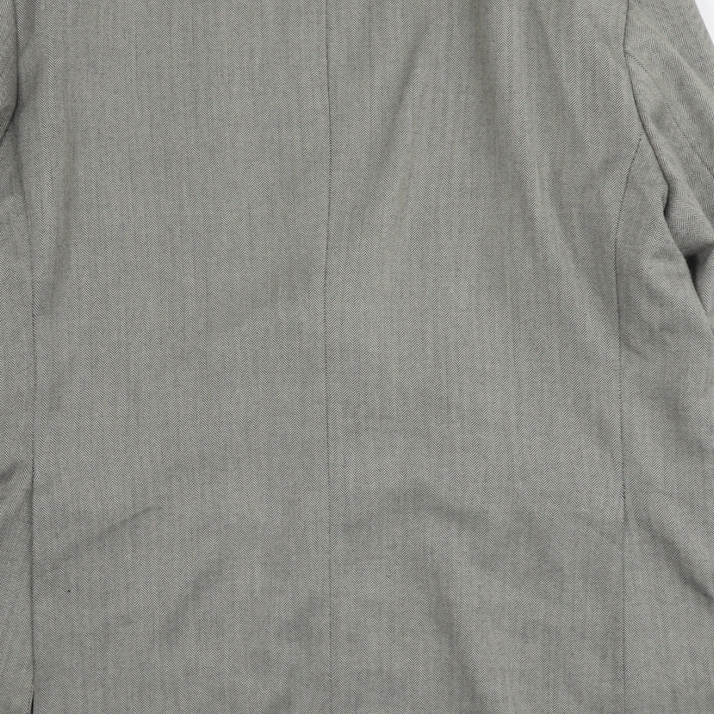Marks and Spencer Mens Grey Polyester Jacket Suit Jacket Size L Regular