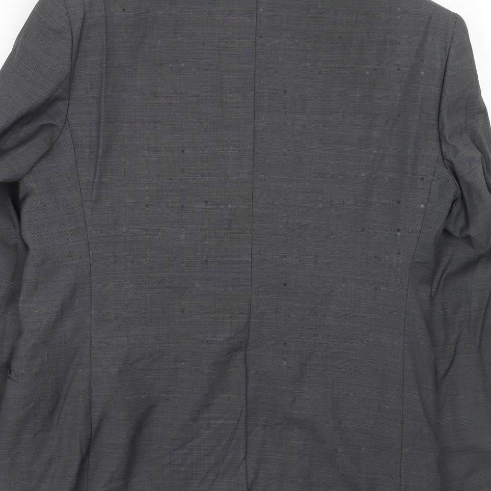 Marks and Spencer Mens Grey Wool Jacket Suit Jacket Size 38 Regular