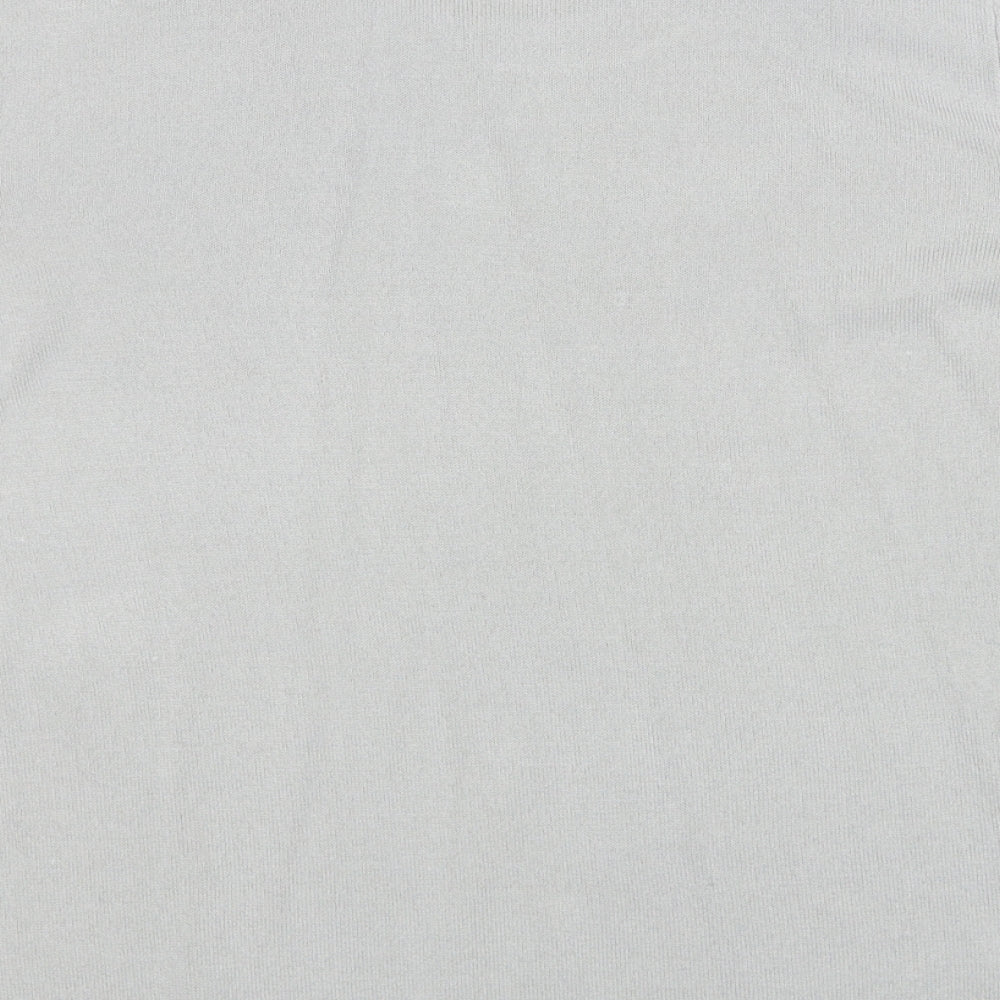 Marks and Spencer Womens Grey Roll Neck Acrylic Pullover Jumper Size 14