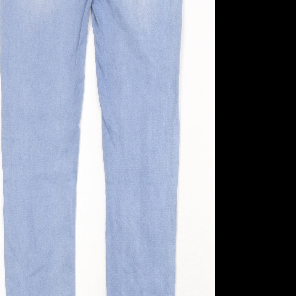 Toxik3 Womens Blue Cotton Skinny Jeans Size S Regular Zip