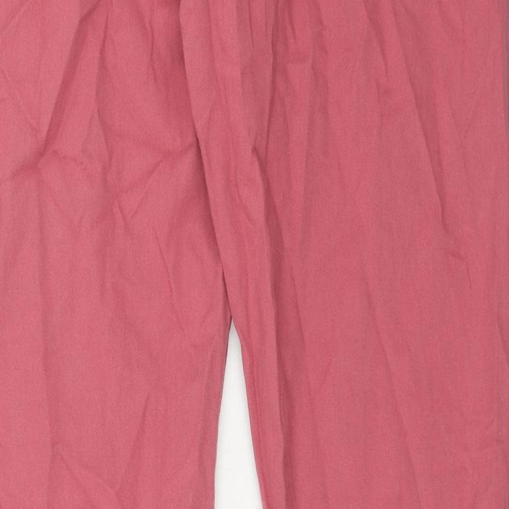 BC London Mens Pink Cotton Trousers Size 38 in Regular Zip
