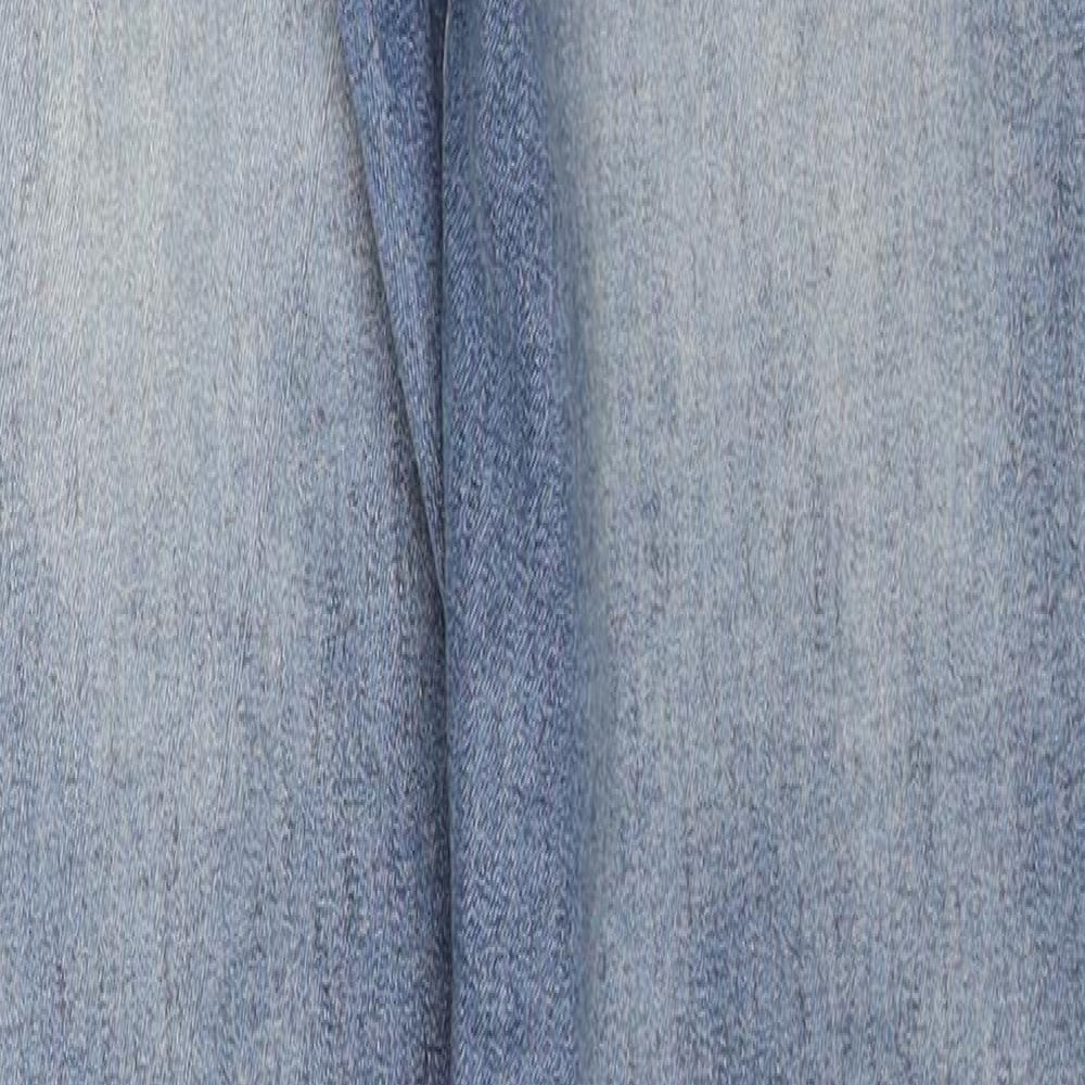 Condemned Nation Mens Blue Cotton Skinny Jeans Size M Regular Zip