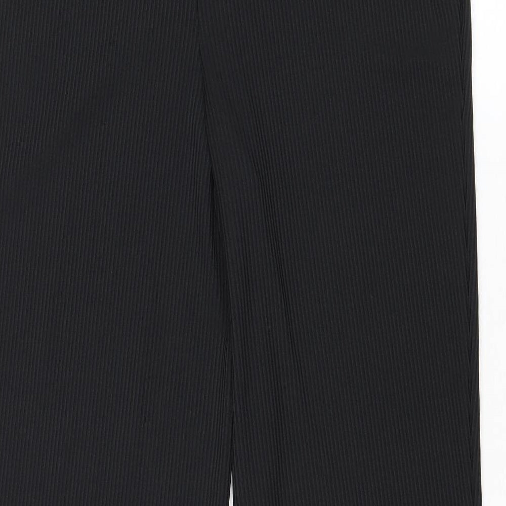 Alexara Womens Black Polyester Trousers Size M Regular