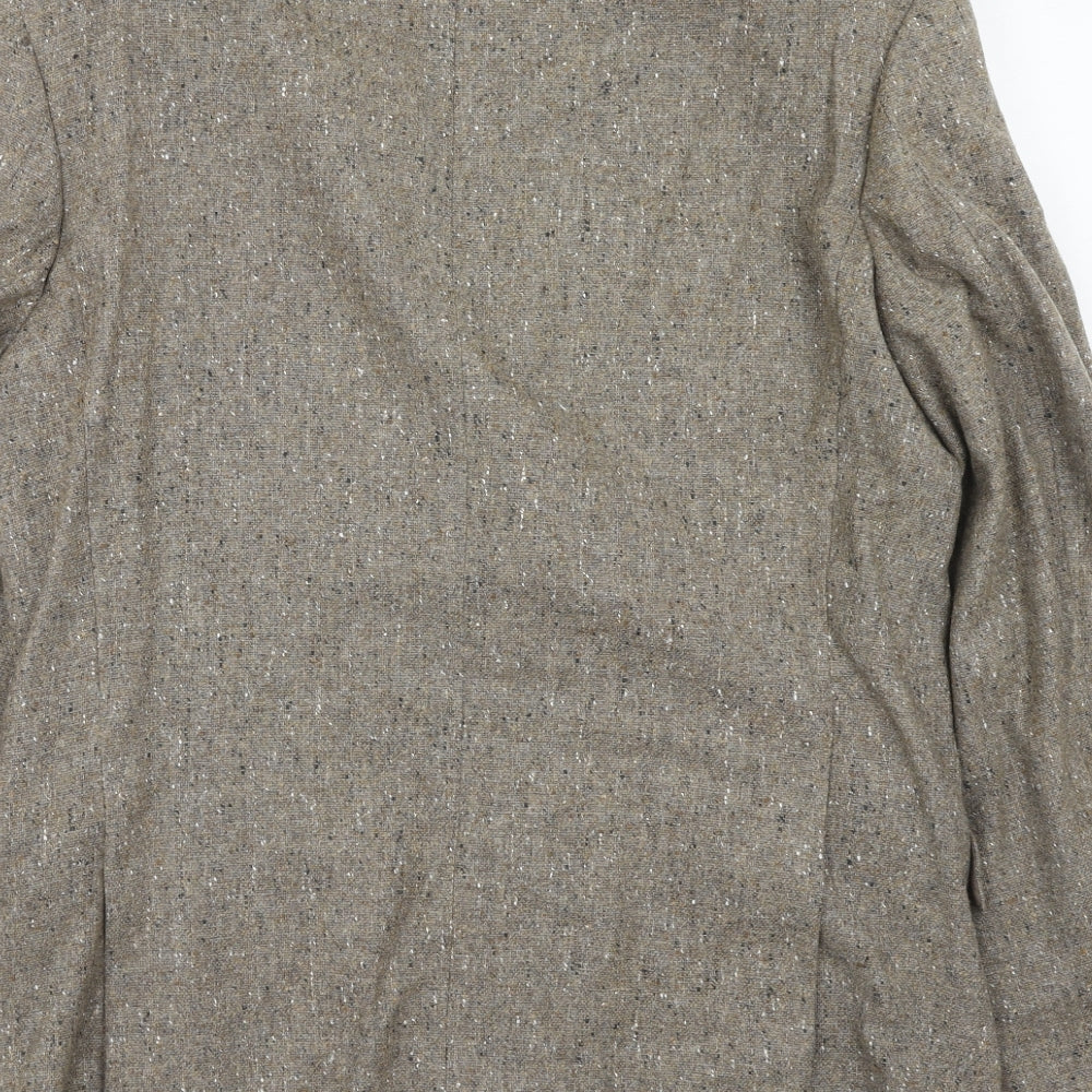 Marks and Spencer Mens Brown Wool Jacket Blazer Size 40 Regular
