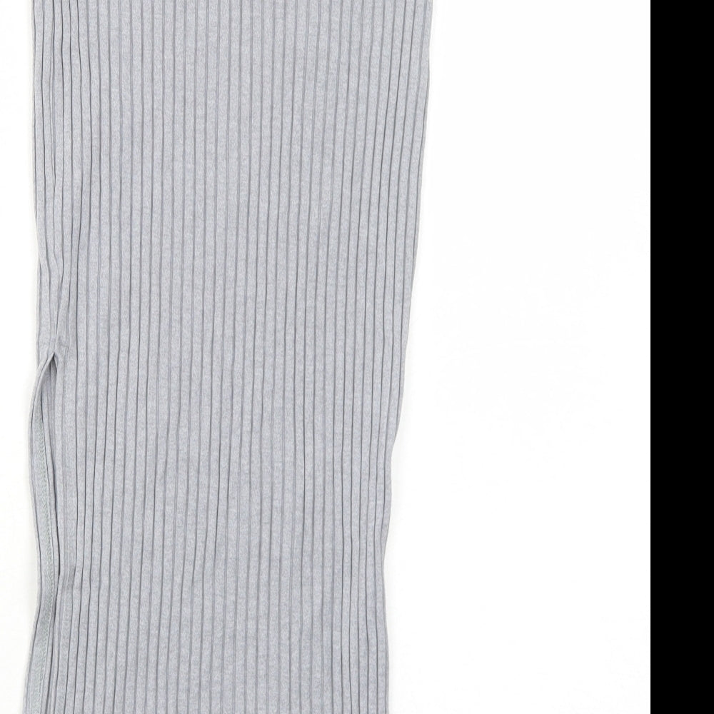 FOREVER 21 Womens Grey Polyester Bandage Skirt Size M