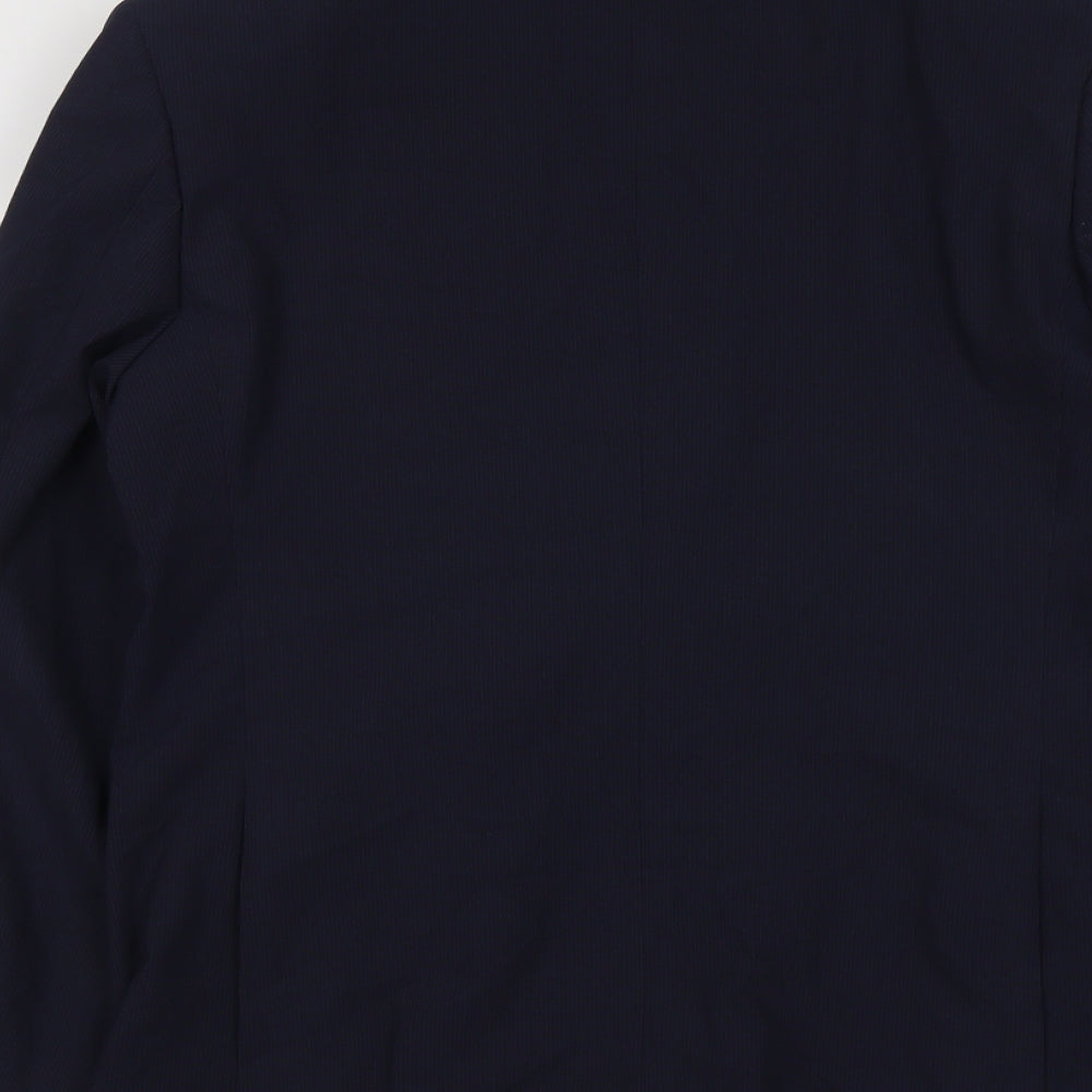 Marks and Spencer Mens Blue Polyester Jacket Suit Jacket Size L Regular