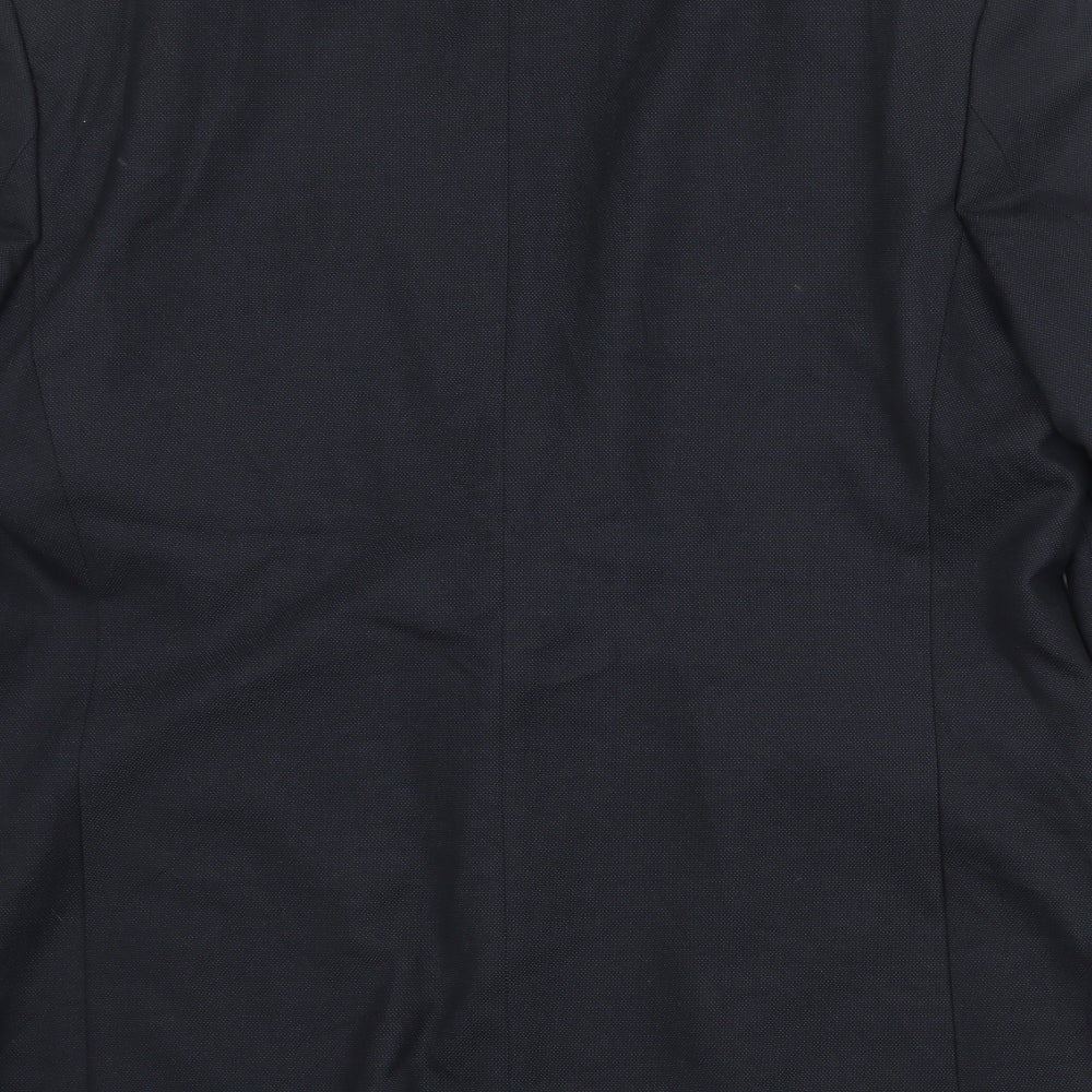 Burton Mens Black Polyester Jacket Suit Jacket Size 46 Regular