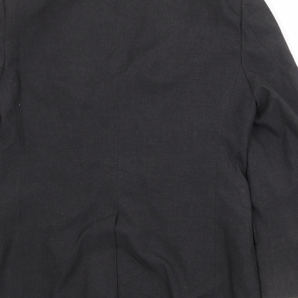 Marks and Spencer Mens Black Polyester Jacket Suit Jacket Size 40 Regular