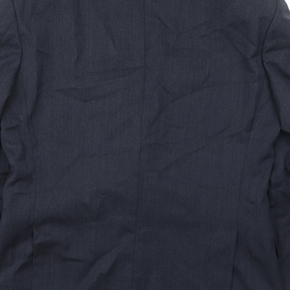 Marks and Spencer Mens Blue Wool Jacket Suit Jacket Size 38 Regular