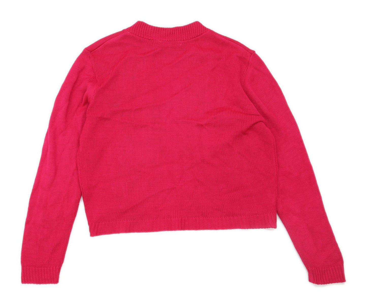 Annabelle Womens Size M-L Pink Midweight Cardigan (Regular)