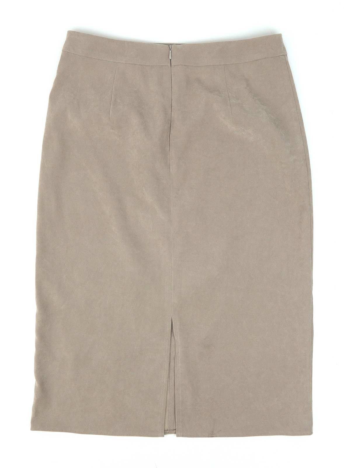 M&Co Womens Size 10 Beige Pencil Skirt (Regular)