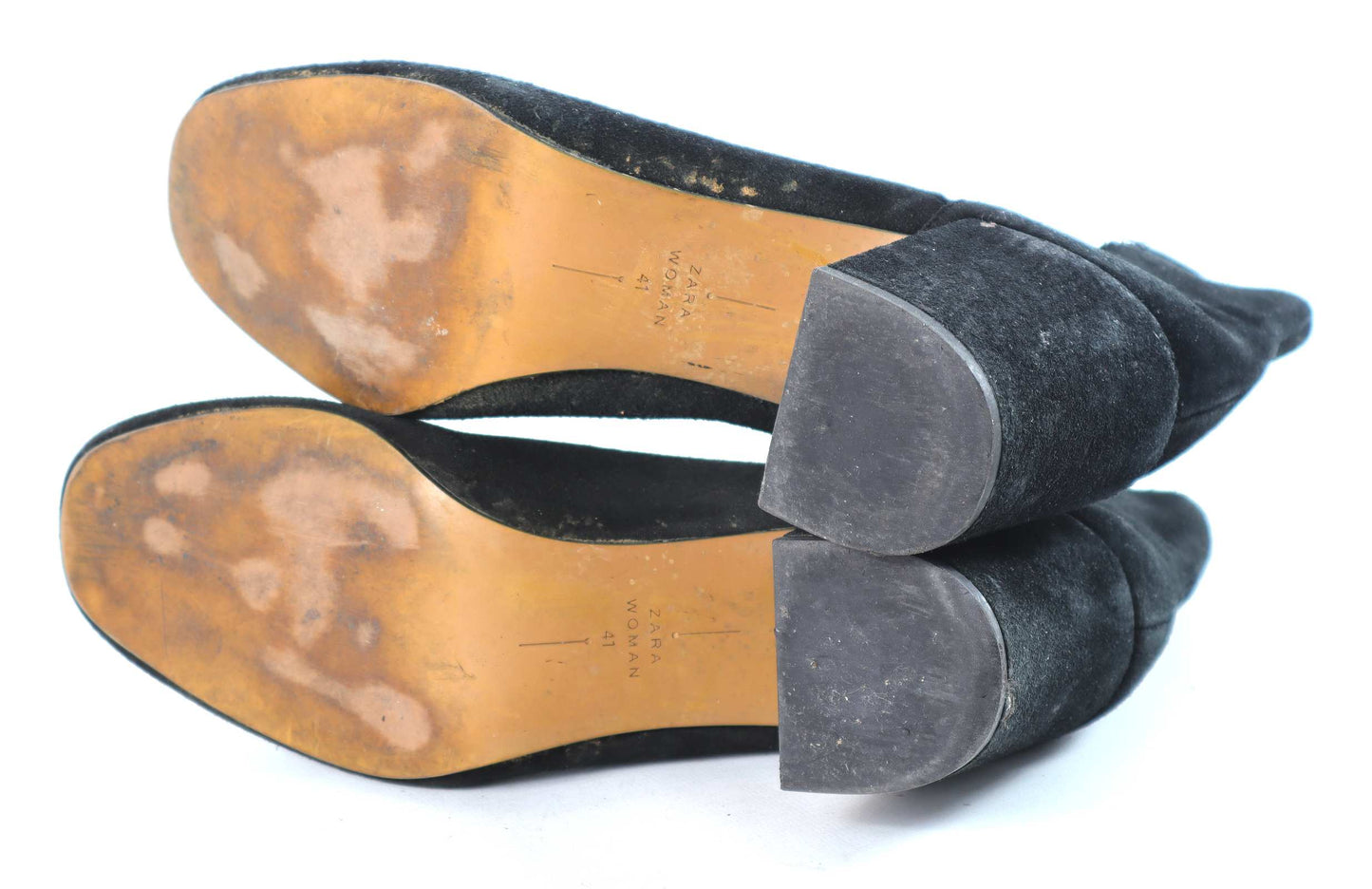 Zara Womens EU Size 41 Black Ankle Boots