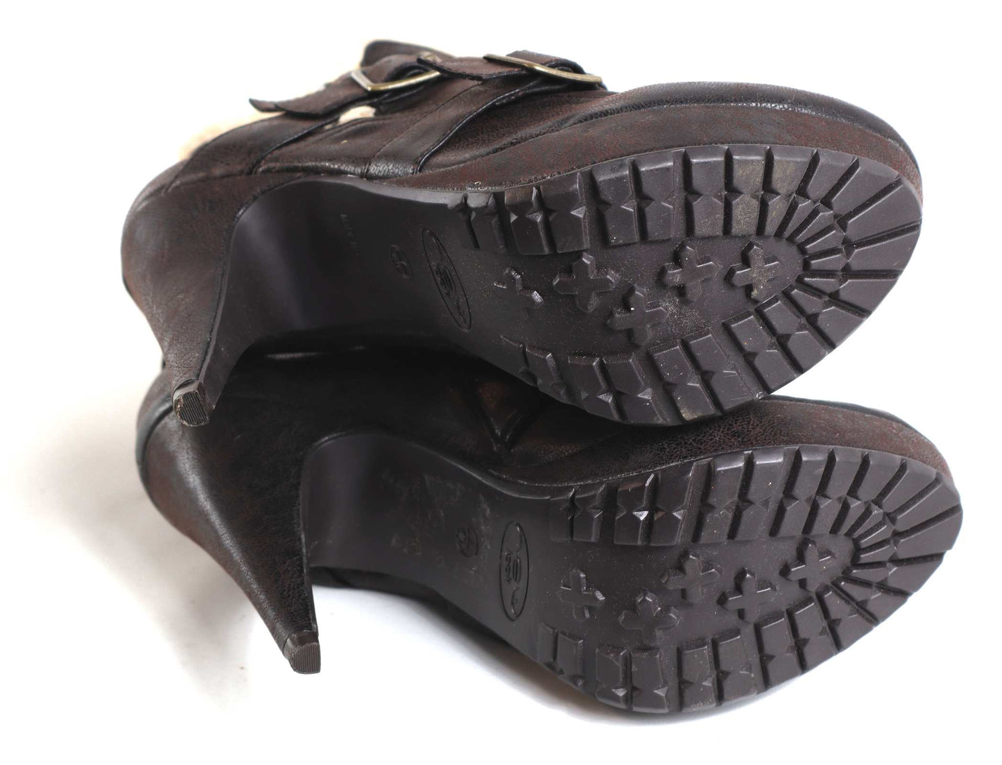 New Look Womens UK Size 7 Brown Winter Boots