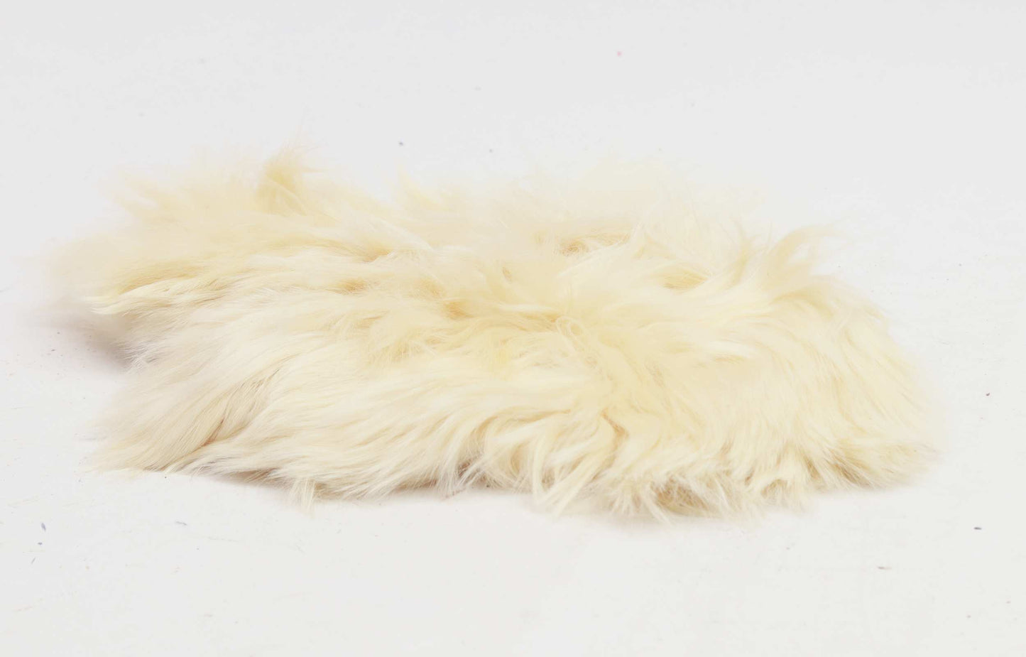 Bambini Shoes Girls EU Size 18 Cream Alpaca Fur Sheepskin Lining Leather Slippers