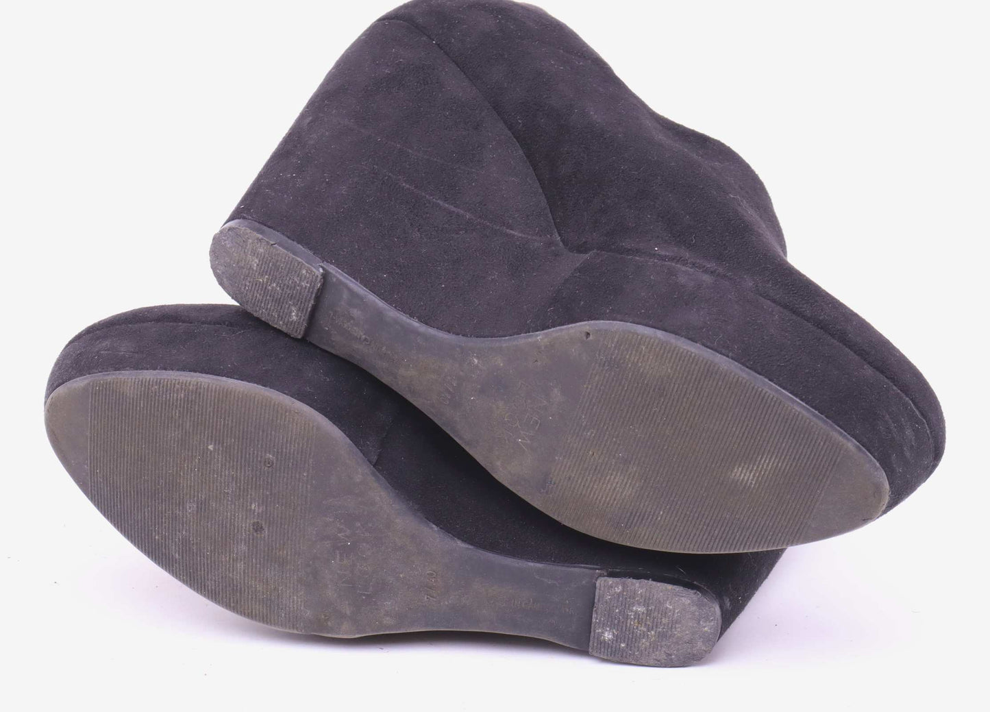 New Look Womens UK Size 7 Black Platform Boots