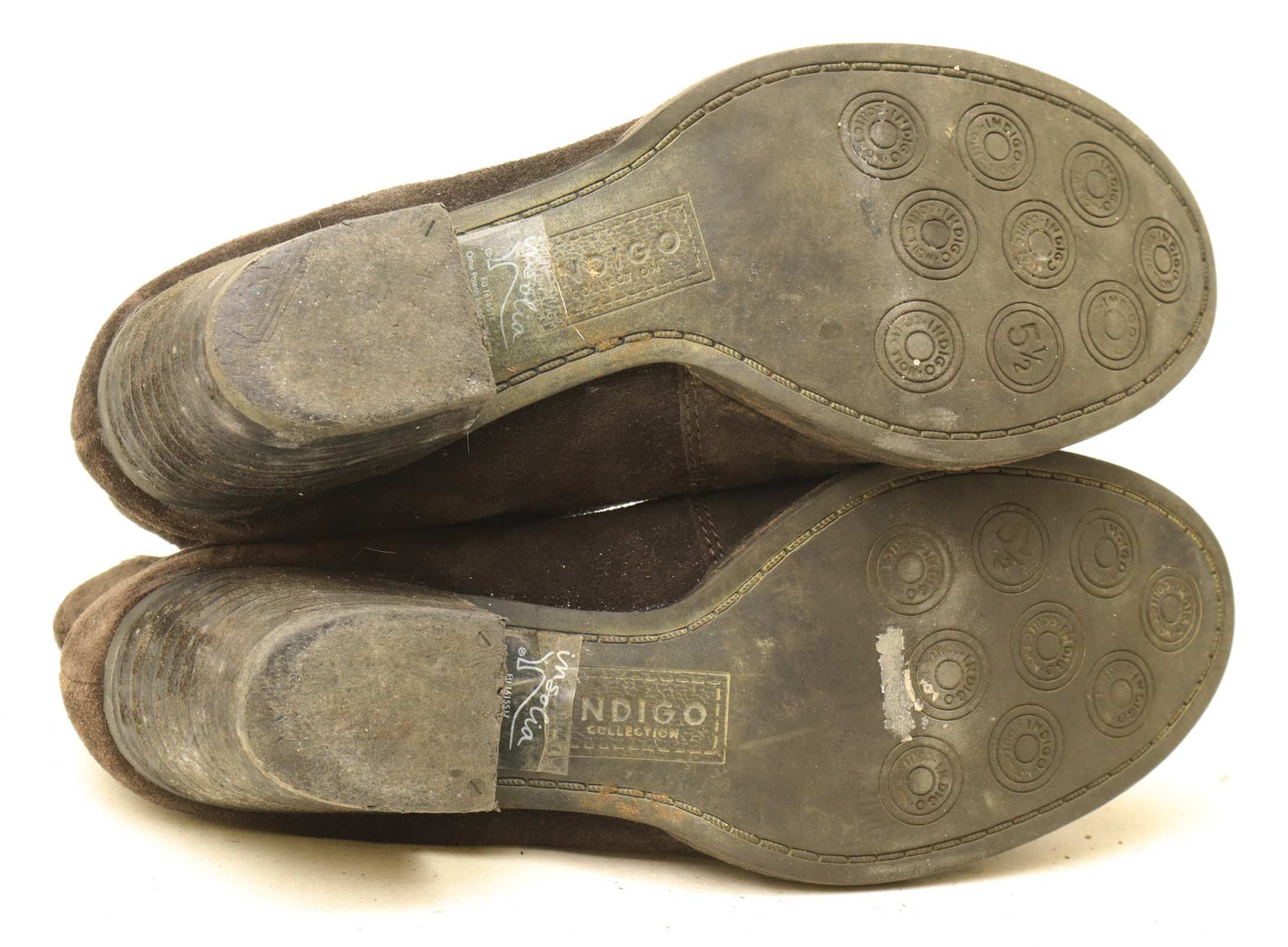 Marks & Spencer Womens UK Size 5.5 Brown Suede Ankle Boots