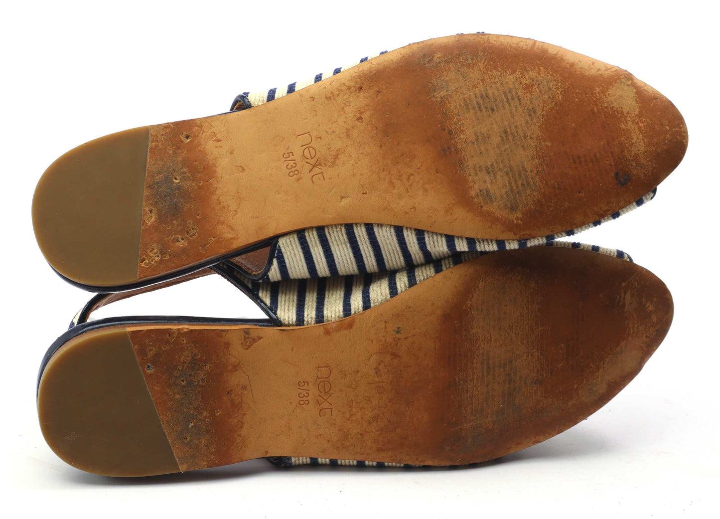 Next Womens UK Size 5 Blue Slingbacks