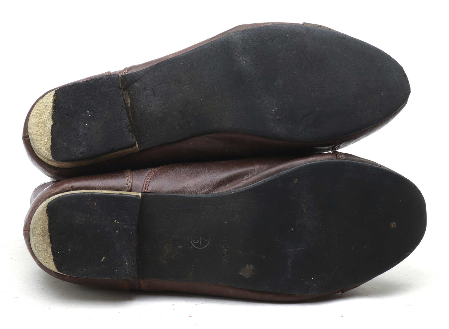 New Look Womens UK Size 7 Brown Leather Ankle Boots