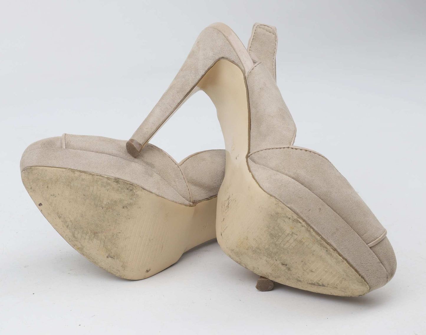 Next Womens UK Size 5 Beige Slingbacks
