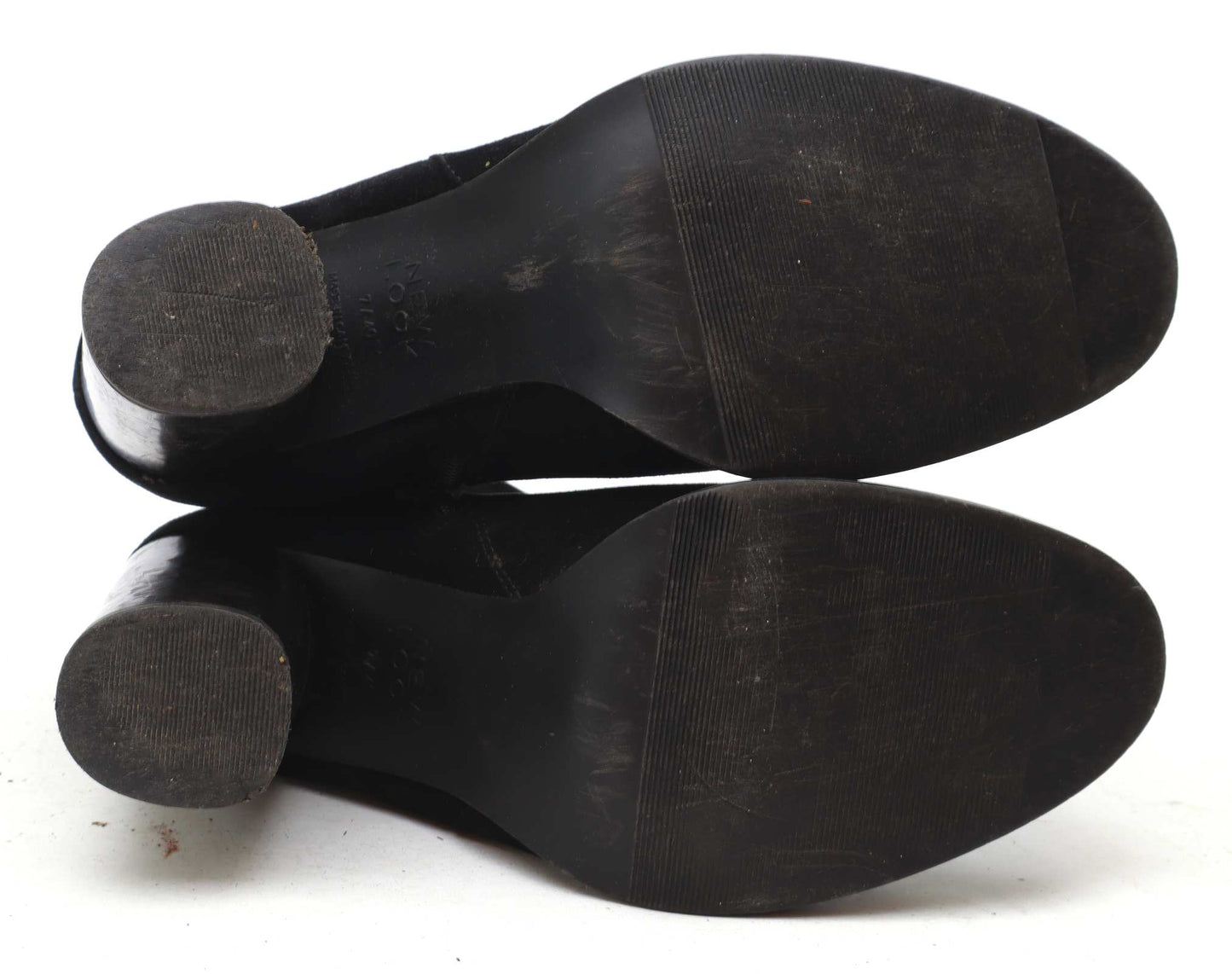 New Look Womens UK Size 7 Black Suede Ankle Boots