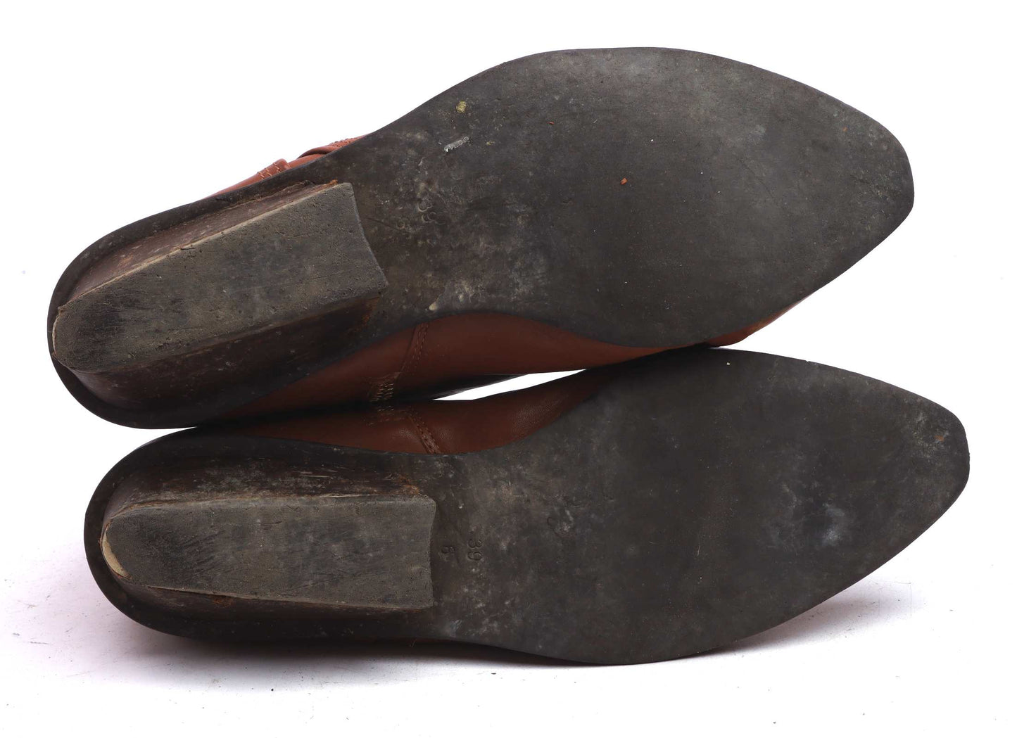 Next Womens EU Size 39 Brown Leather Ankle Boots