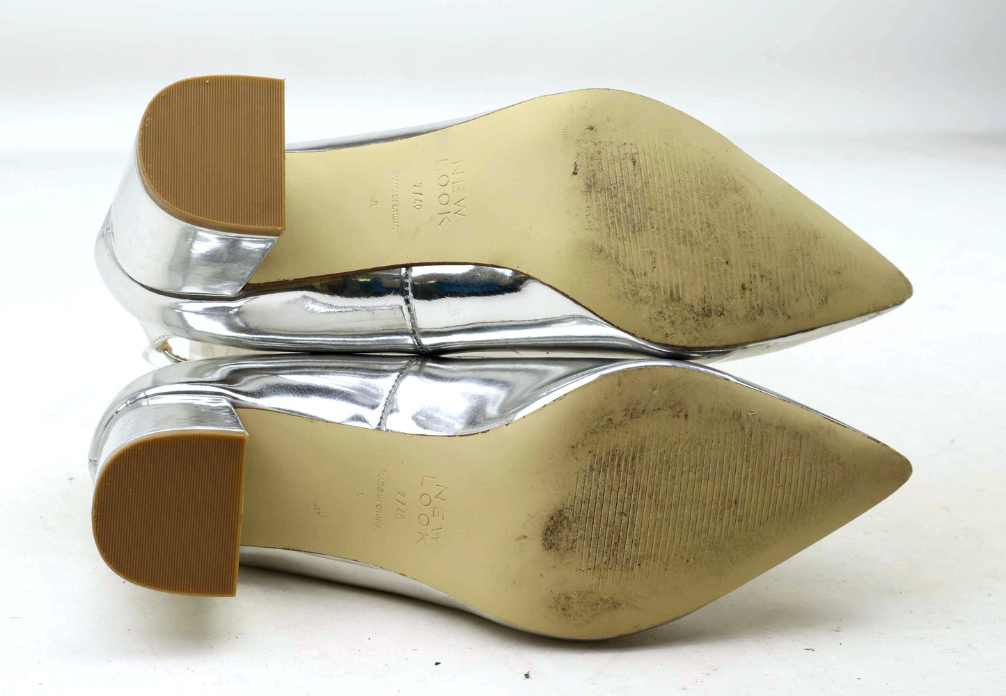 New Look Womens UK Size 7 Silver Shoes