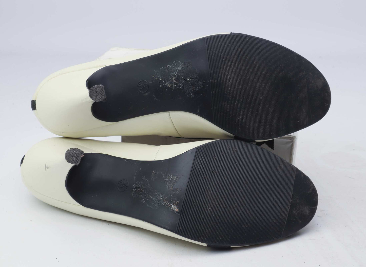 New Look Womens UK Size 8 Beige Leather Heels