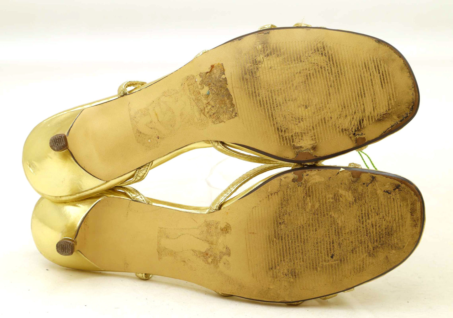 Marks & Spencer Womens UK Size 5.5 Gold Sandals