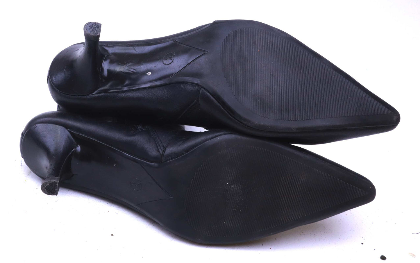 Next Womens UK Size 4 Black Leather Ankle Boots