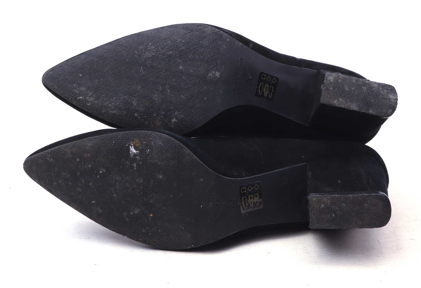 Laceys Womens EU Size 39 Black Leather Shoes