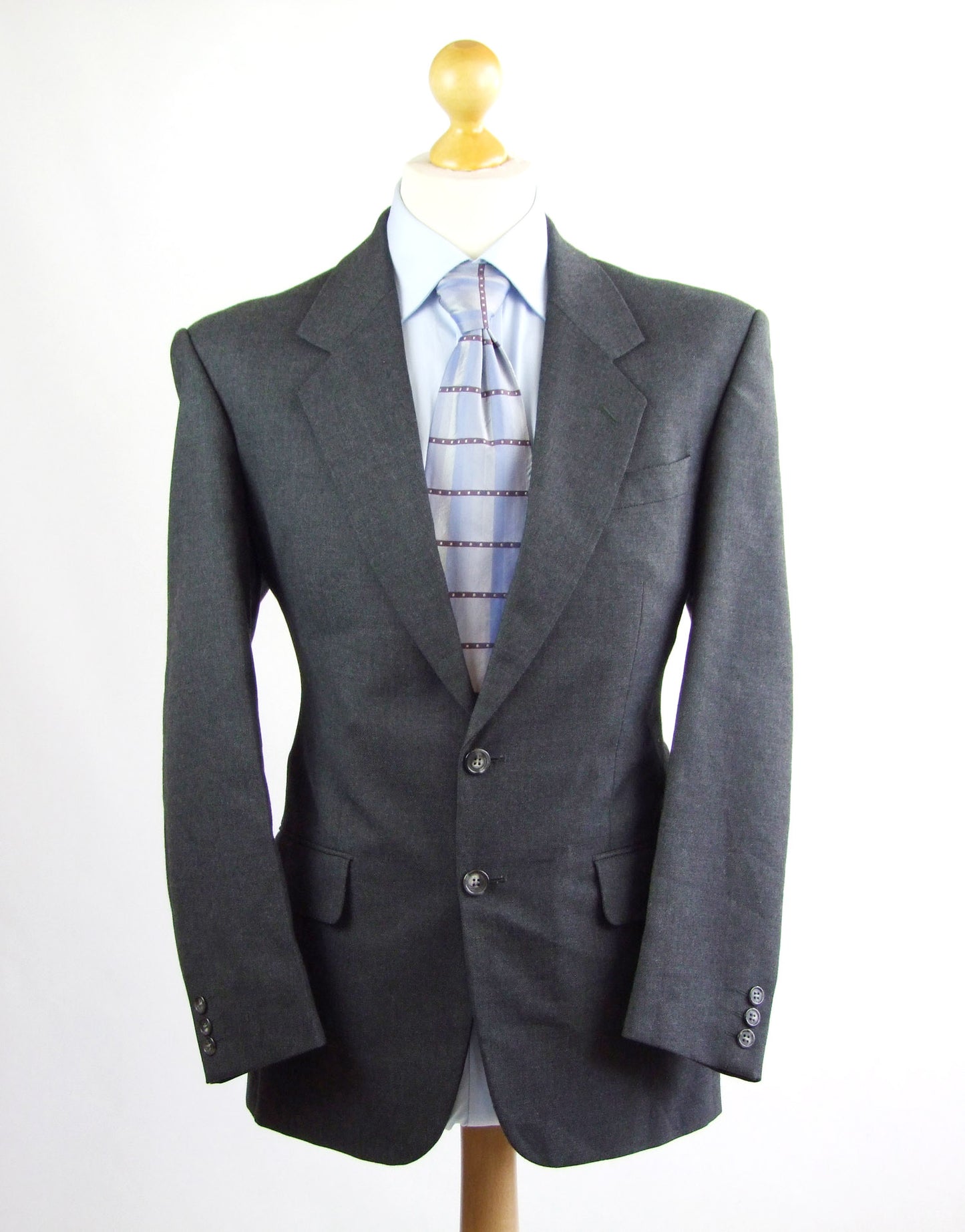 James Barry Mens Grey Wool Blend Suit Jacket 40 (Short)