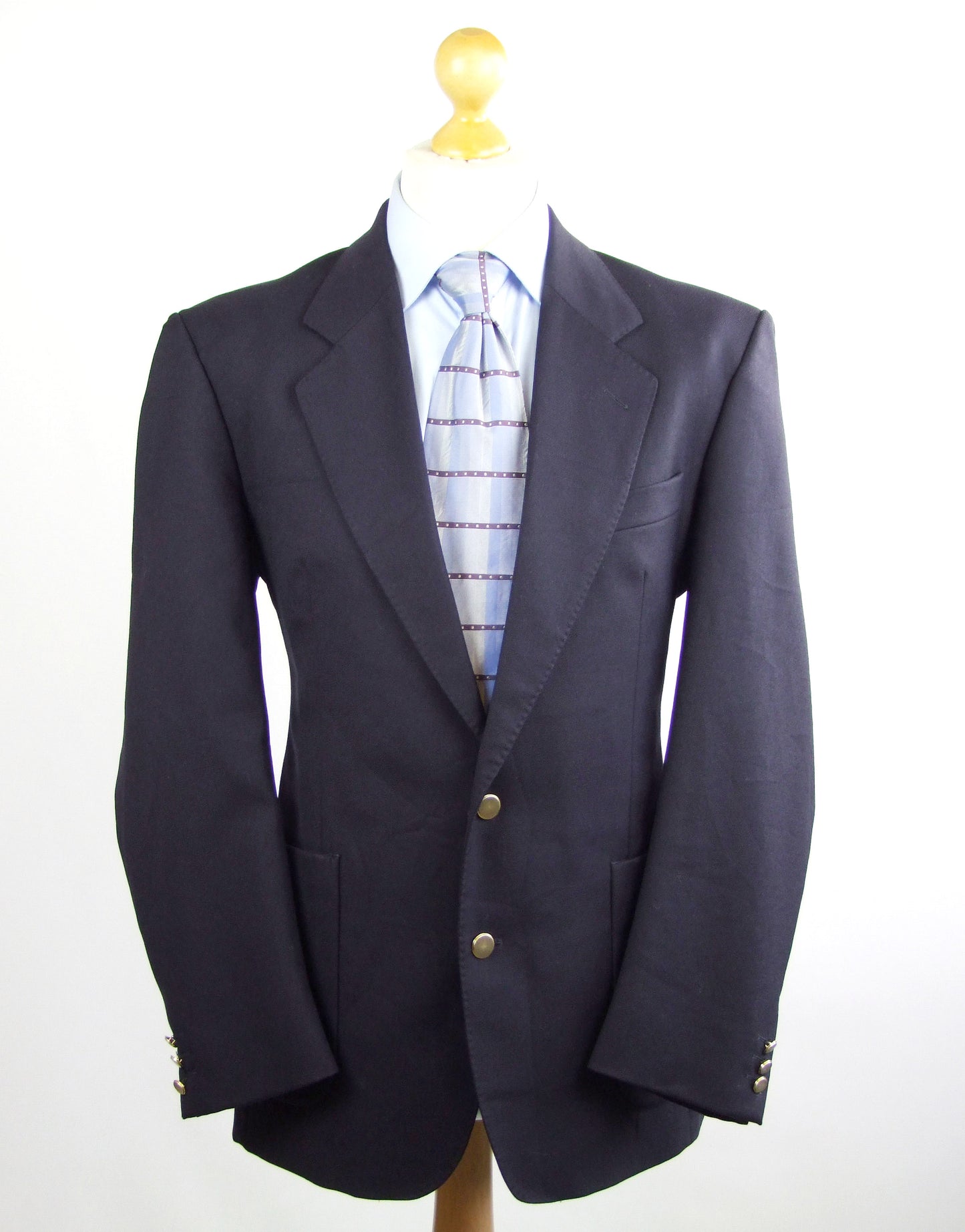 Berwin & Berwin Mens Blue Wool Suit Jacket Size 40