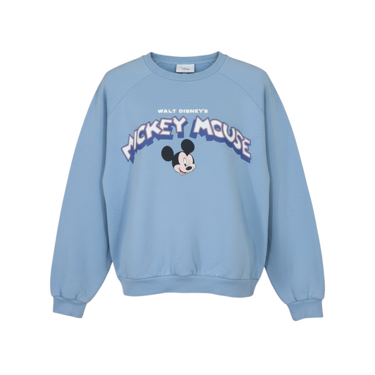 Disney C&A Women Blue XL Mickey Mouse Crew Neck Sweatshirt
