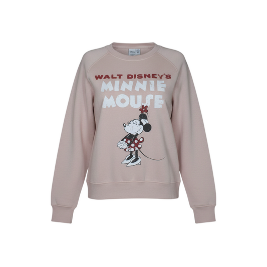 Disney Primark Cares Women Beige Minnie Mouse Pullover Sweatshirt 2XS