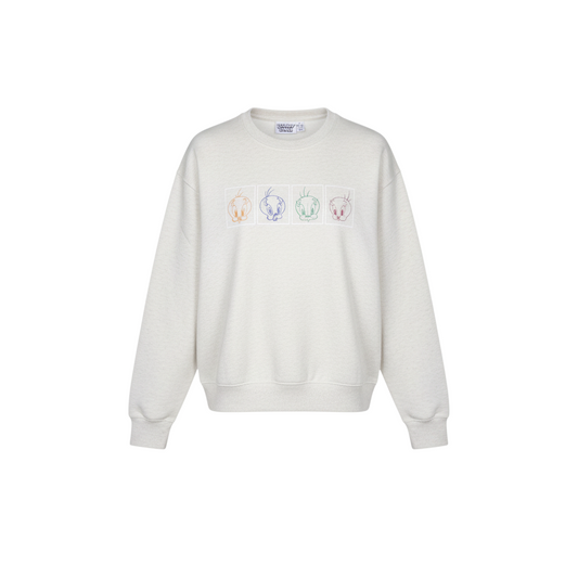 Primark Looney Tunes Tweety Beige Women's Small Pullover Sweatshirt